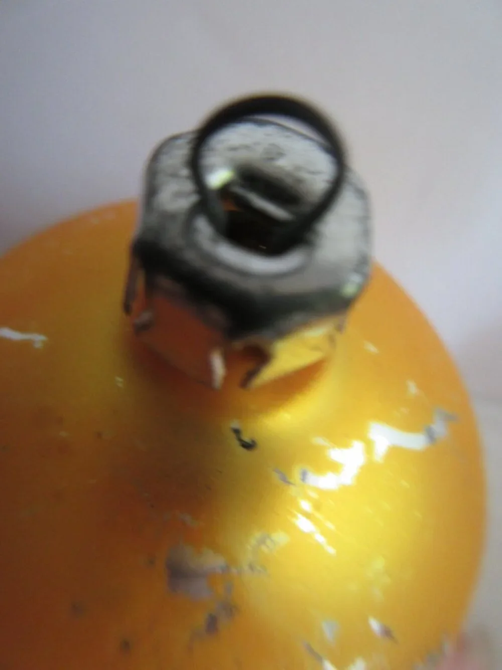 5 Polish Blown Glass Christmas Ornament Hand Painted Poland Glitter Vtg